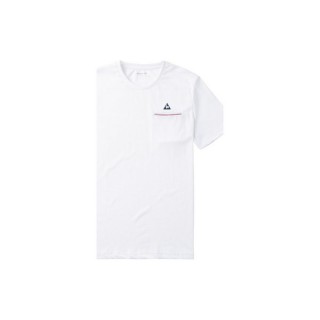 Vente Nouveau Le Coq Sportif T-Shirt Fluorin Blanc T-Shirts Manches Courtes Homme